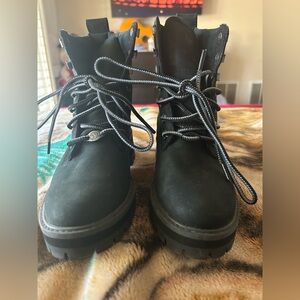 Timberland Black Combat Boots